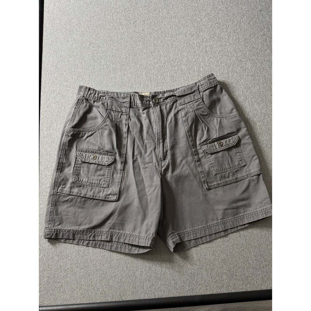 Red Head Shorts Mens 40 Gray Cargo Utility Outdoor Elastic Waist Pockets